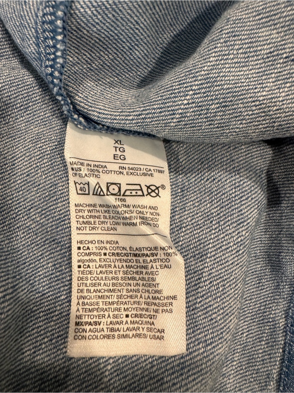 Old Navy Chambray Button-Front Mini Dress - Light Blue - Picture 5 of 5